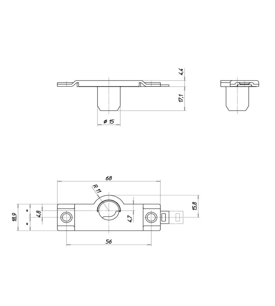 Spilka Centre Sash Castings Ref 15916/17 - Image 2