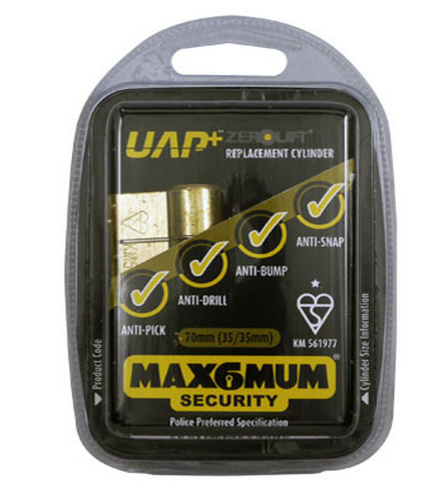 UAP Anti Snap 35/35 (70mm Overall) Nickle Euro Profile Cylinder Lock - Image 3