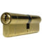 UAP Anti Snap 40/40 (80mm Overall) Brass Euro Profile Cylinder Lock c/w 3 Keys