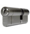 UAP Anti Snap 40/40 (80mm Overall) Nickle Euro Profile Cylinder Lock c/w 3 Keys