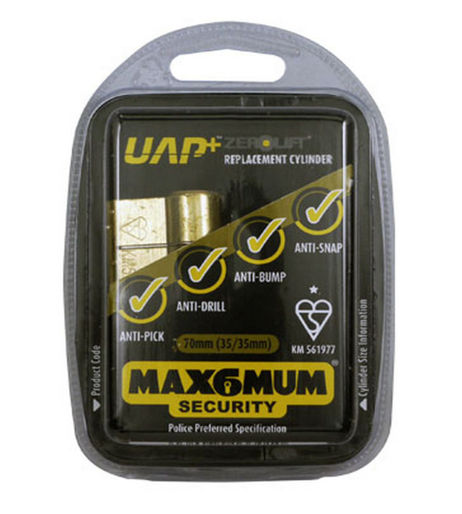 UAP Anti Snap 40/40 (80mm Overall) Nickle Euro Profile Cylinder Lock - Image 3