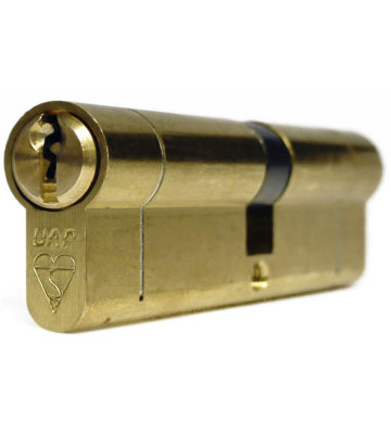 UAP Anti Snap 45/50 (95mm overall) Euro Profile Brass Cylinder Lock