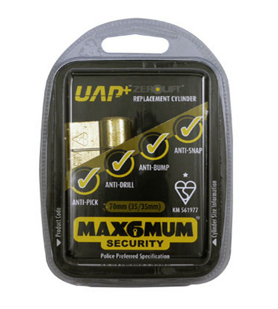 UAP Anti Snap 45/50 (95mm Overall) Euro Profile Nickle Cylinder Lock - Image 3