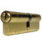 UAP Anti Snap 45/55 (100mm Overall) Brass Euro Profile Cylinder Lock c/w 3 Keys
