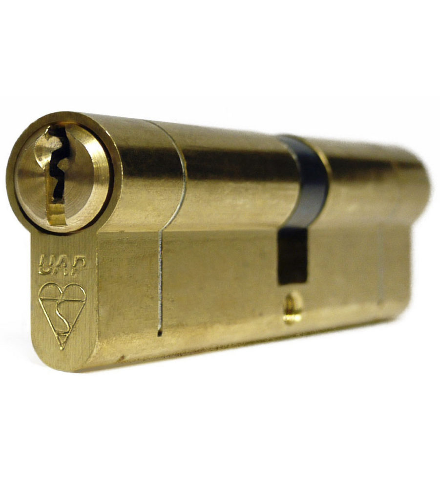 UAP Anti Snap 45/55 (100mm Overall) Brass Euro Profile Cylinder Lock