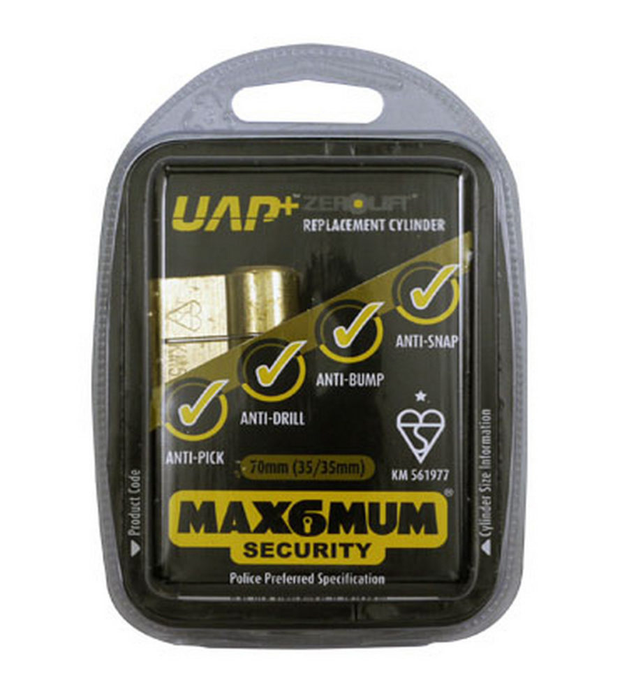 UAP Anti Snap 45/55 (100mm Overall) Brass Euro Profile Cylinder Lock - Image 3