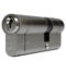 UAP Anti Snap 45/55 (100mm Overall) Euro Profile Nickle Cylinder Lock c/w 3 Keys