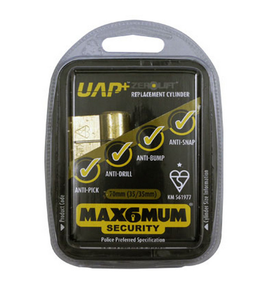 UAP Anti Snap 45/55 (100mm Overall) Euro Profile Nickle Cylinder lock - Image 3