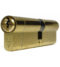 UAP Anti Snap 50/50 (100mm Overall) Euro Profile Brass Cylinder Lock c/w 3 Keys