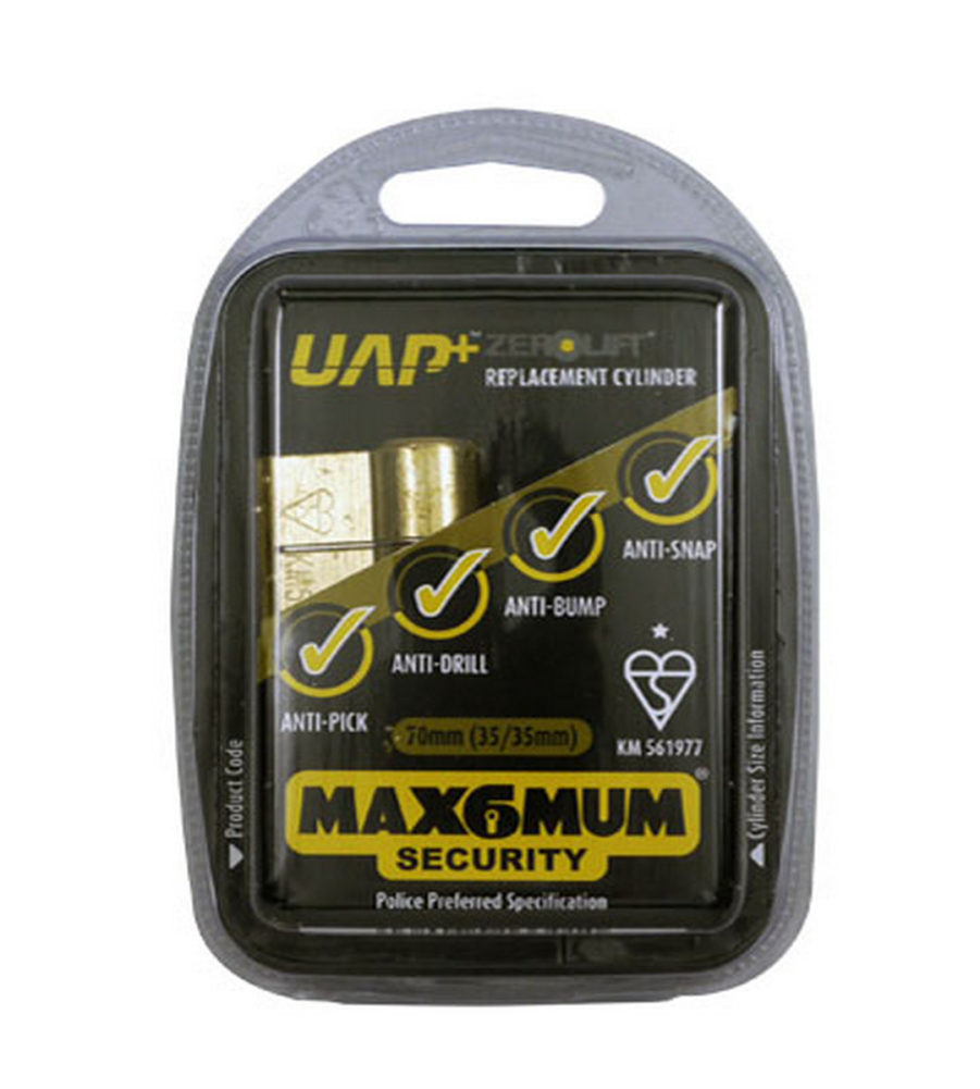 UAP Anti Snap 50/50 (100mm Overall) Euro Profile Brass Cylinder Lock - Image 3