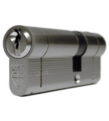 UAP Anti Snap Keyed Alike 50/50 (100mm Overall) Euro Profile Nickle Cylinder (pair)