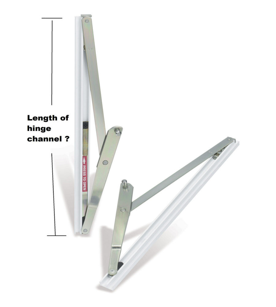 Yale Module 10 (918mm) Top Turn Window Hinge (PAIR) - Image 2