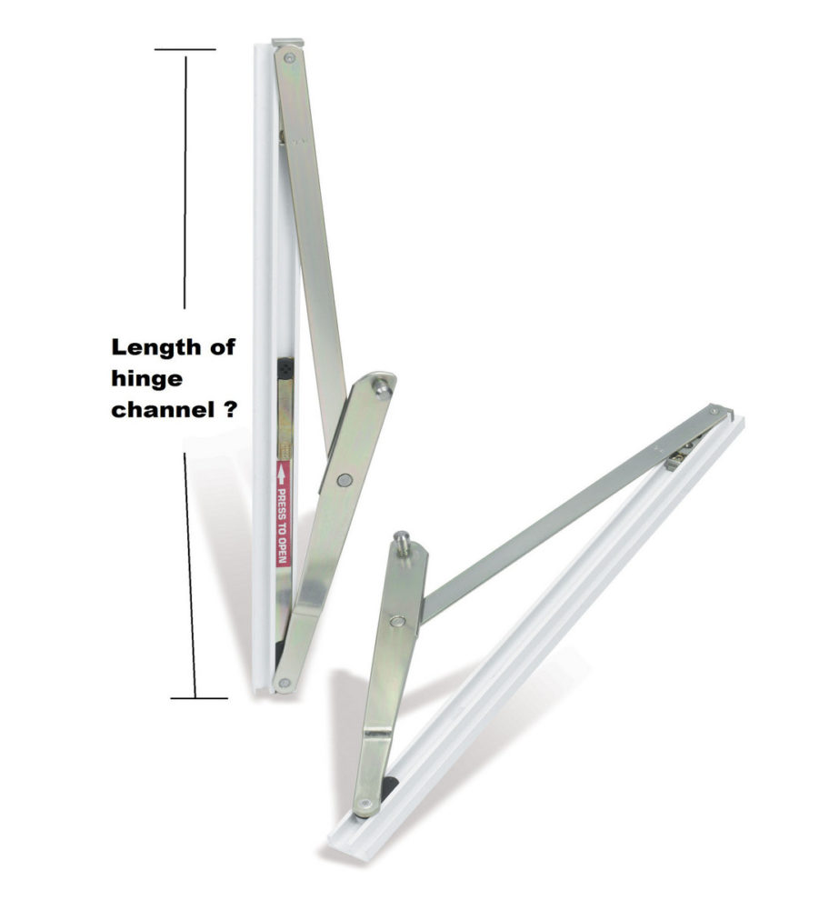 Yale Module 15.5 (1468mm) Top Turn Window Hinge (pair) - Image 2