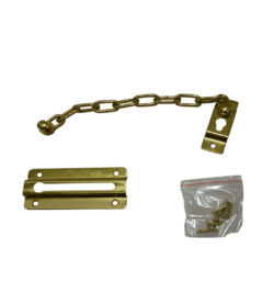 Max6mum security sliding door chain BRASS - Sealco Scotland