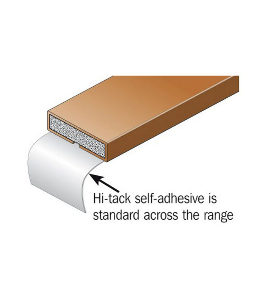 10mm  x 4mm Brown Intumescent Fire Seal 2.1m - Image 3