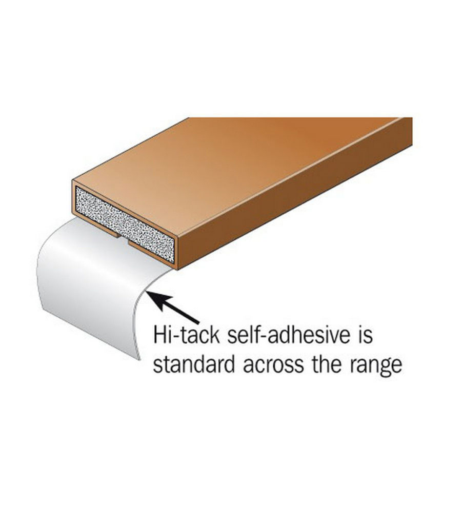 15mm  x 4mm White Intumescent Fire Seal 2.1m - Image 3