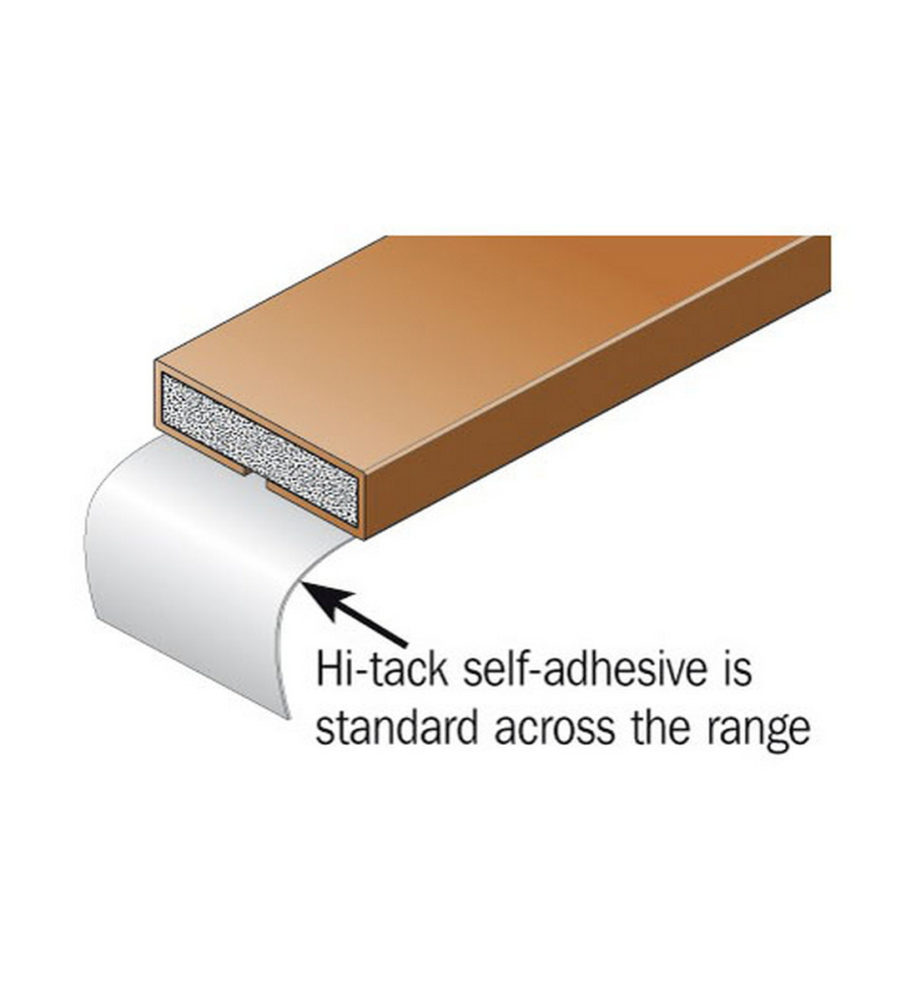 20mm  x 4mm Brown Intumescent Fire Seal 2.1m - Image 2