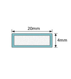 20mm  x 4mm Brown Intumescent Fire Seal 2.1m - Image 4