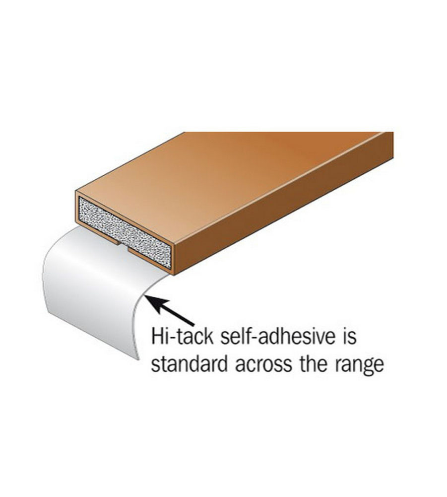 20mm  x 4mm White Intumescent Fire and Smokeseal 2.1m - Image 2
