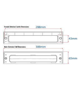 UAP Framemaster 12'' Anti Vandal Letterplate Gold Anodised - Image 4