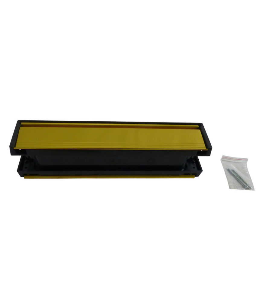 UAP Framemaster 12'' Anti Vandal Letterplate Gold Anodised - Image 2
