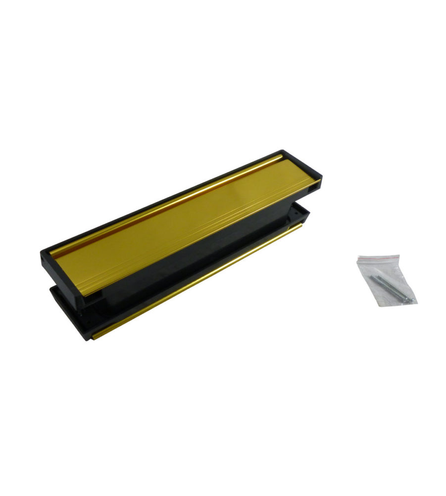 UAP Framemaster 12'' Anti Vandal Letterplate Gold Anodised - Image 3