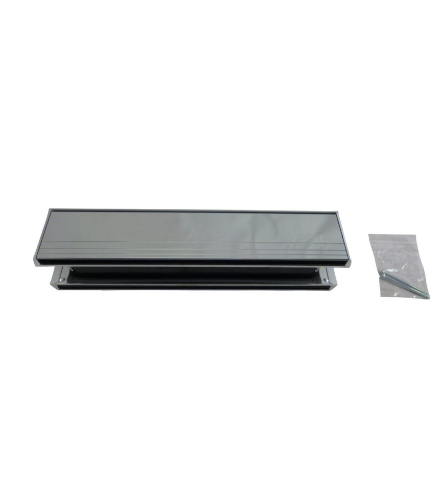Yale P209 12'' Postmaster Letterplate Silver 20/40 - Image 2