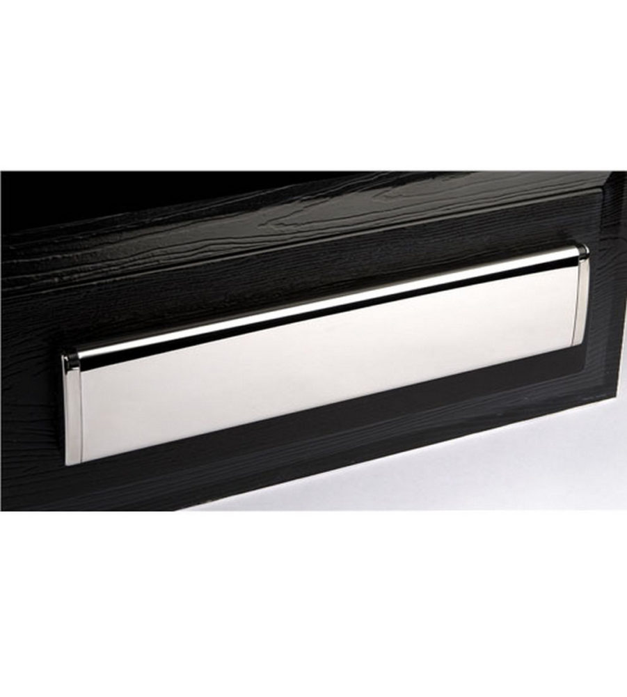 Trojan Unicorn Letterplate 12'' Polished Chrome 20-40mm with Chrome Ends