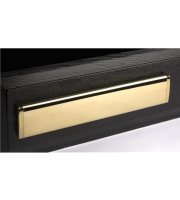 Trojan Unicorn Letterplate 12” Polished Gold 20-40mm with Gold Ends