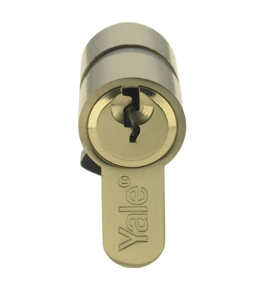Yale 6 Pin Euro Profile Cylinder Lock Brass 40/40 (80mm) c/w 3 Keys - Image 2