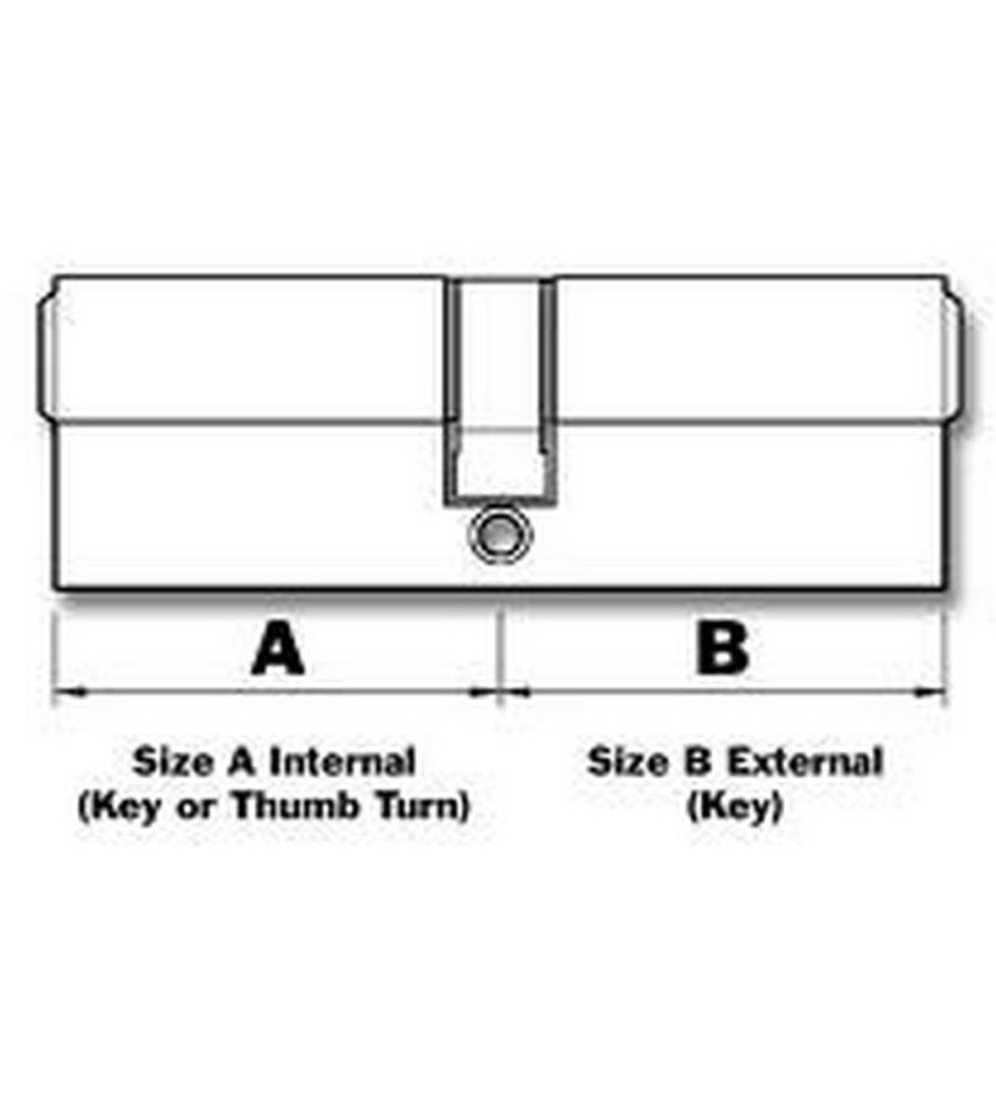 Yale 6 Pin Euro Profile Cylinder Lock Brass 40/40 (80mm) c/w 3 Keys - Image 3