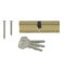 Yale 6 Pin Euro Profile Cylinder Lock Brass 40/45 (85mm) c/w 3 Keys