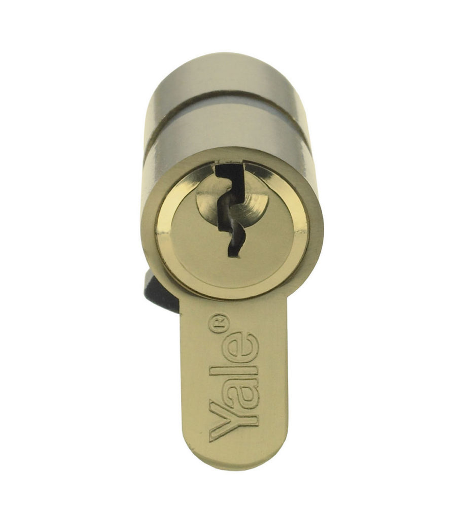 Yale 6 Pin Euro Profile Cylinder Lock Brass 40/45 (85mm) c/w 3 Keys - Image 2