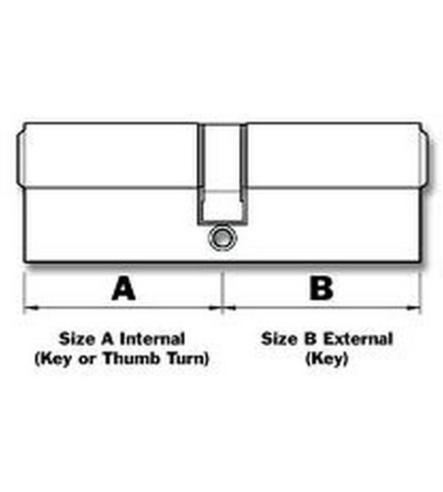 Yale 6 Pin Euro Profile Cylinder Lock Brass 40/45 (85mm) c/w 3 Keys - Image 3