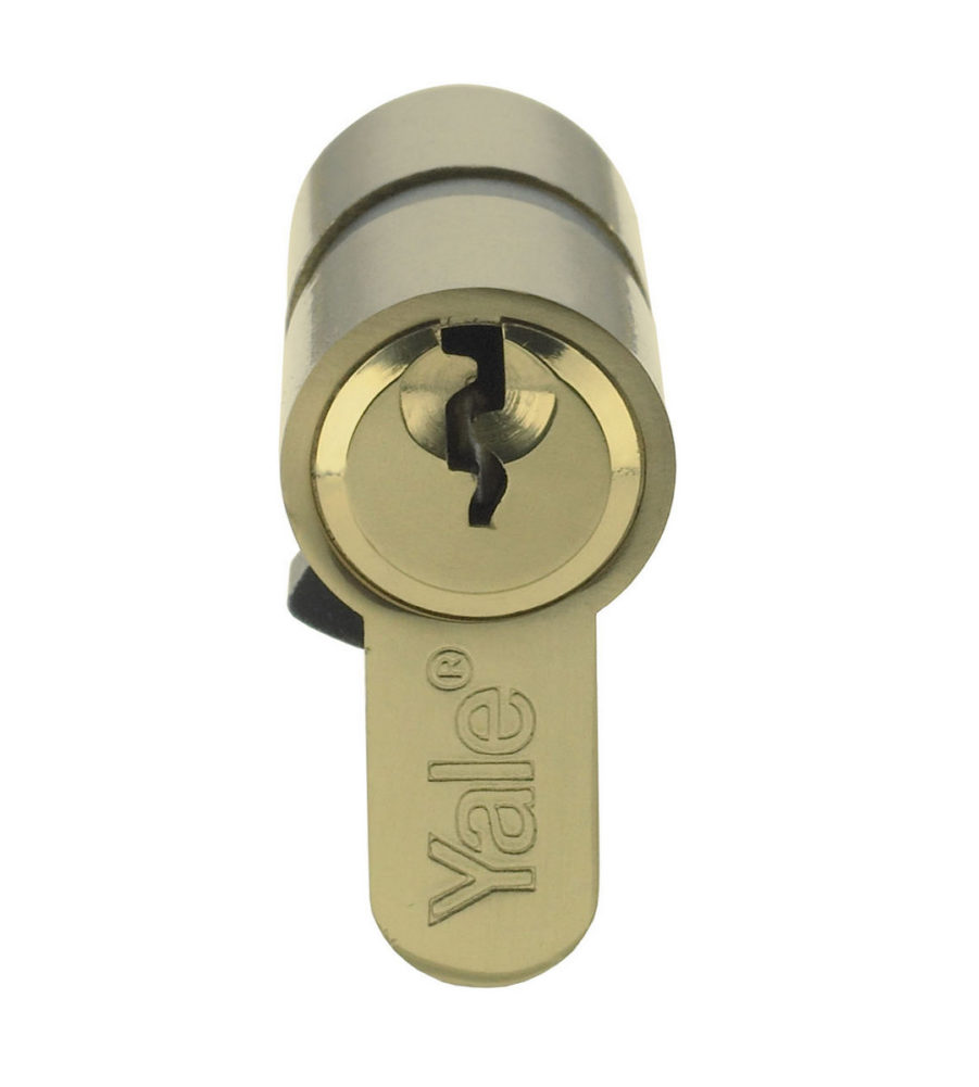 Yale 6 Pin Euro Profile Cylinder Lock Brass 40/60 (100mm) c/w 3 Keys - Image 2