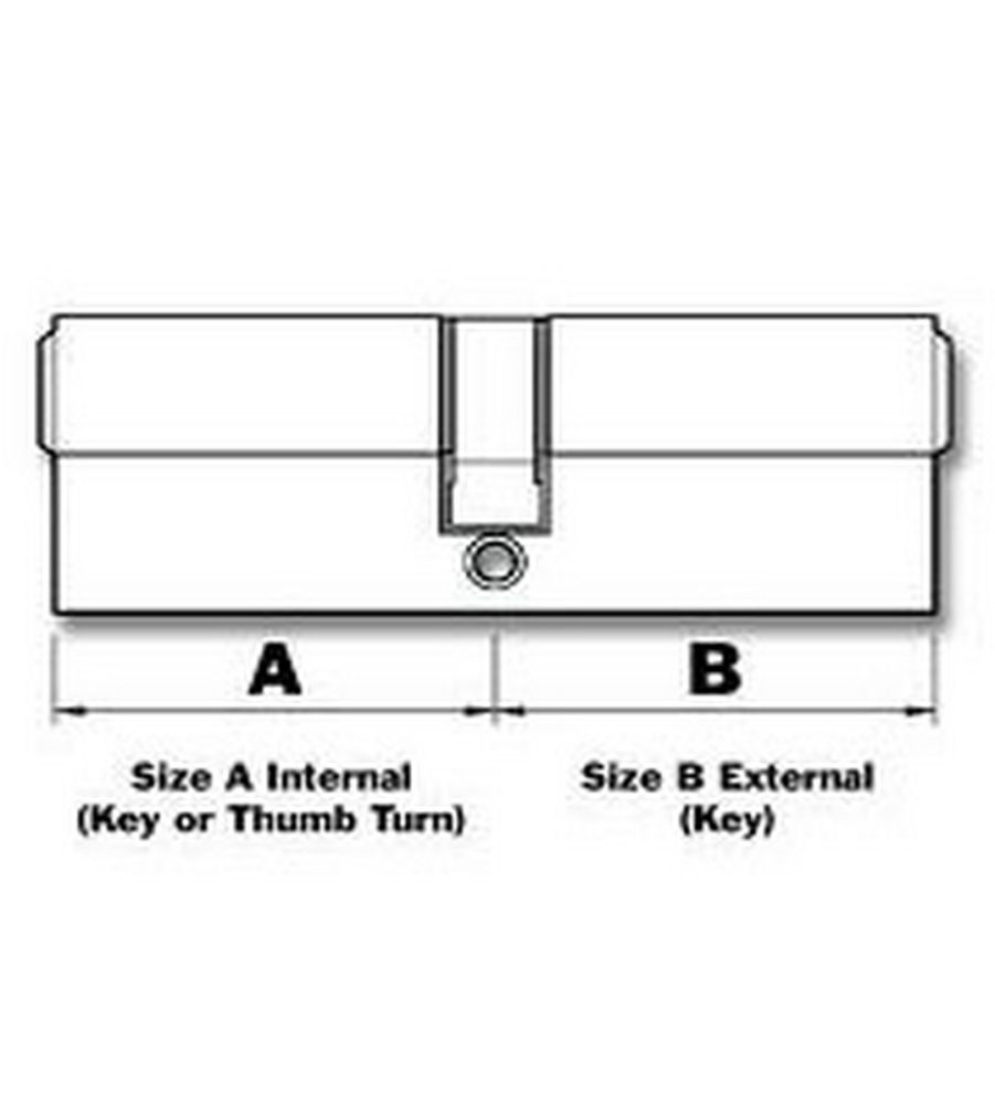 Yale 6 Pin Euro Profile Cylinder Lock Brass 45/45 (90mm) c/w 3 Keys - Image 3