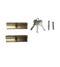 Yale 6 Pin Euro Profile Cylinder Lock Brass 45/45 (90mm) Keyed Alike in pairs c/w 3 Keys