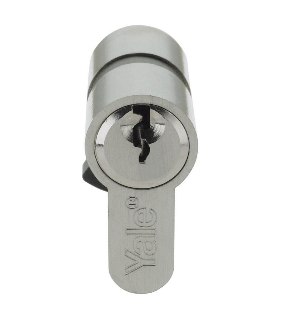 Yale 6 Pin Euro Profile Cylinder Lock Nickle 35/35 (70mm) c/w 3 Keys - Image 2