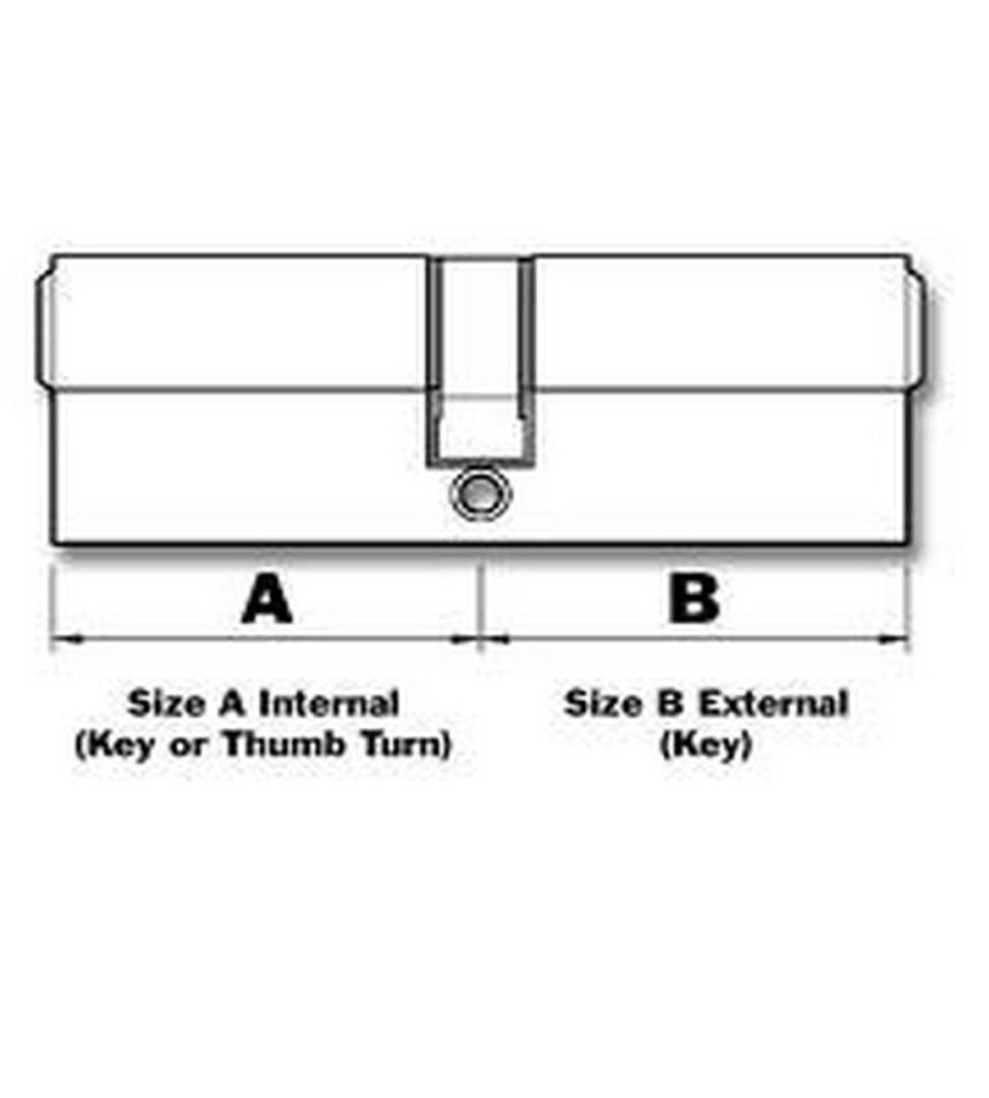 Yale 6 Pin Euro Profile Cylinder Lock Nickle 40/40 (80mm) c/w 3 Keys - Image 4