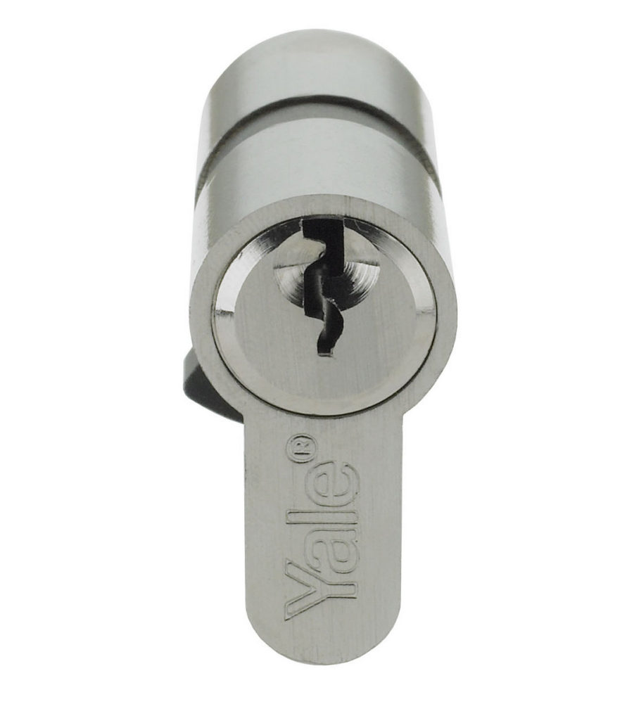 Yale 6 Pin Euro Profile Cylinder Lock Nickle 40/45 (85mm) c/w 3 Keys - Image 2