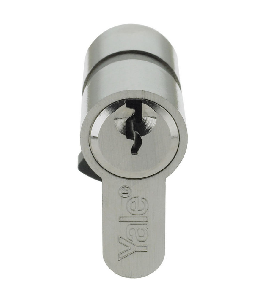 Yale 6 Pin Euro Profile Cylinder Lock Nickle 40/60 (100mm) c/w 3 Keys - Image 2