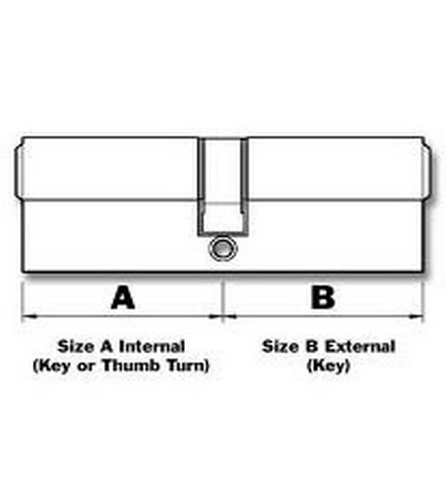 Yale 6 Pin Euro Profile Cylinder Lock Nickle 40/60 (100mm) c/w 3 Keys - Image 4