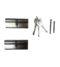 Yale 6 Pin Euro Profile Cylinder Lock Nickle 40/60 (100mm) Keyed Alike in pairs c/w 3 Keys