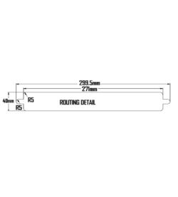 Yale P203 Slimmaster 12'' Letterplate Gold Anodised - Image 2