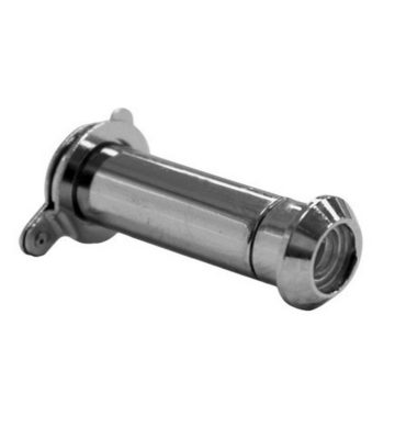 160 deg Chrome Door Viewer 12mm dia 35-55mm