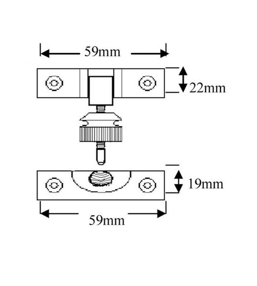 161 Brighton Fastener Non Locking Polished Chrome Plated - Image 4