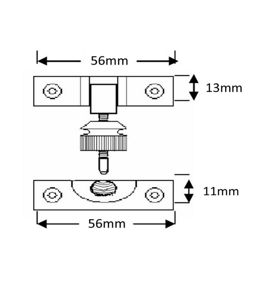 185 Brighton Fastener Small Non Locking Polished Brass - Image 4