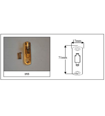 193 Weekes Stop Radius End Satin Chrome