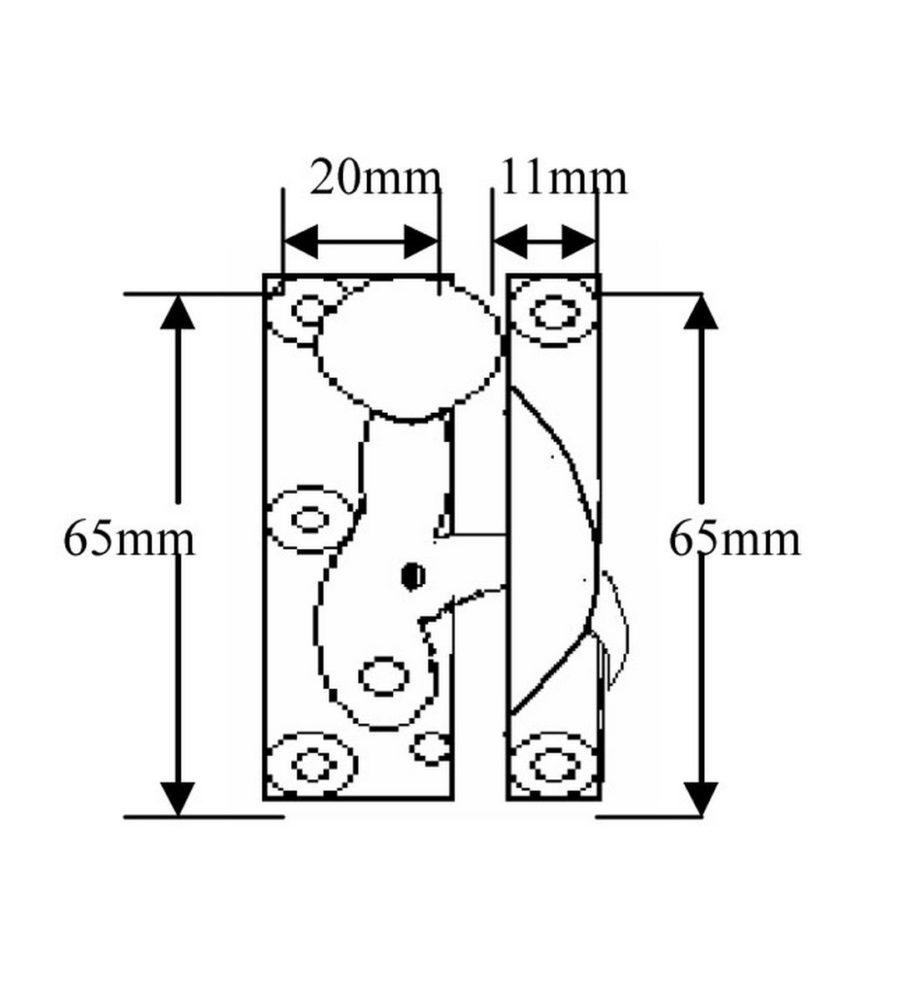 197 Clo Fastener Non Locking Polished Brass - Image 4