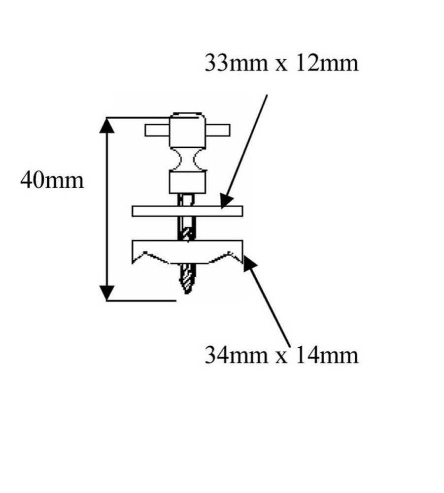 199 Baton Rod Screw Chrome Plated - Image 4